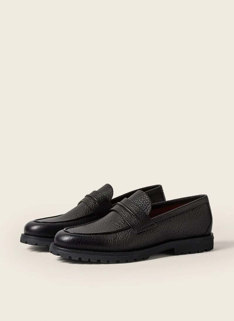 Кожени мокасини 'Pioggia' Zegna — снимка 2