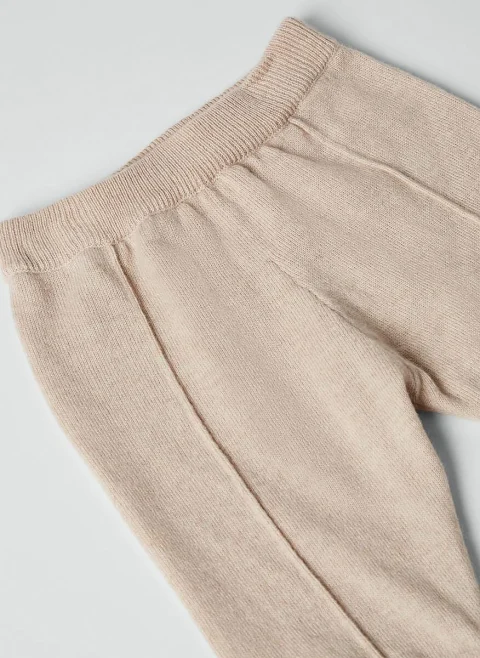 Панталон от фино плетиво Brunello Cucinelli Kids — снимка 5