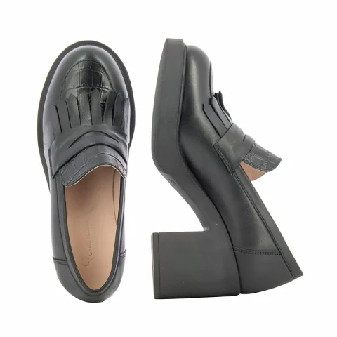 Токчета CARLO FABIANI – 109472 NAPA/CROCCO BLACK/BLACKCROCCO — снимка 5