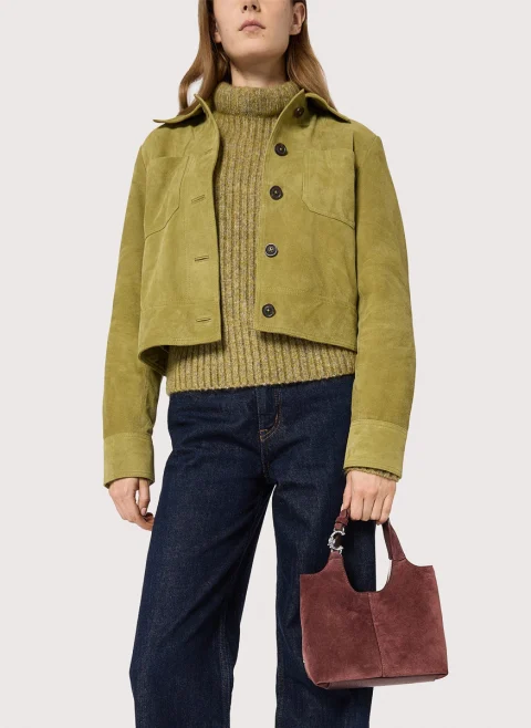 Велурена мини чанта Coccinelle C-Easy Small — снимка 6