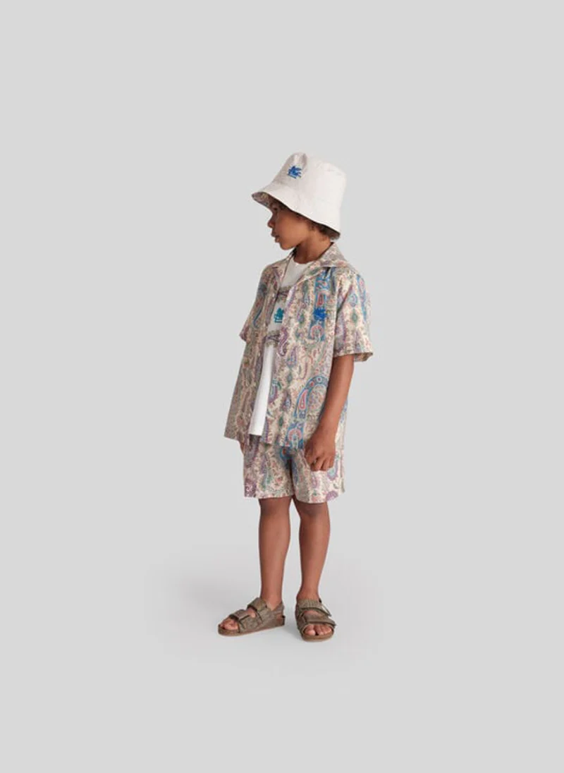 Риза с принт 'Paisley' Etro Kids — снимка 3
