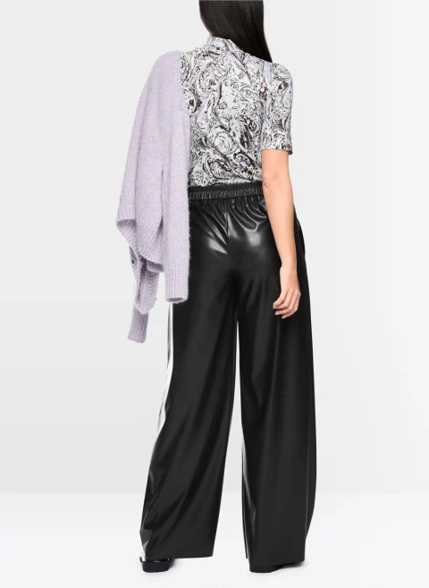 Широк панталон 'Leather look' Marc Cain Collections — снимка 3
