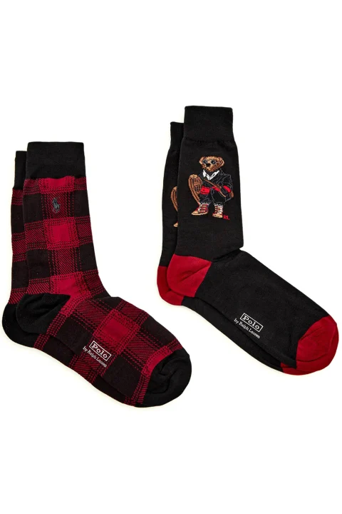 Чорапи (Pack of 2) Holiday Bear-Crew Sock 449P04711001 999 multi — снимка 2