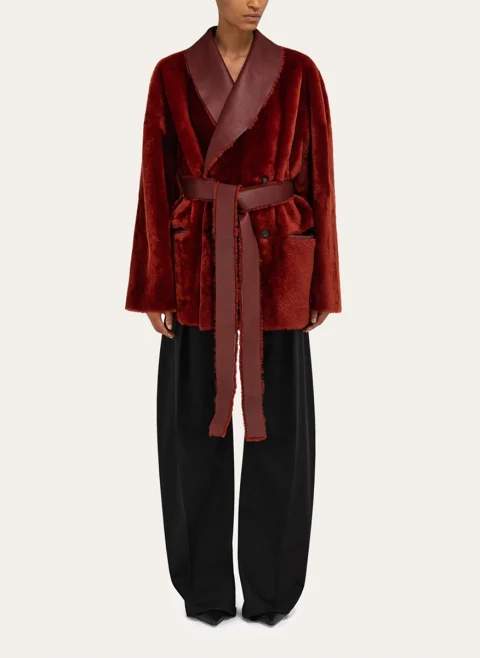 Двулицево палто 'shearling' Ferragamo — снимка 1
