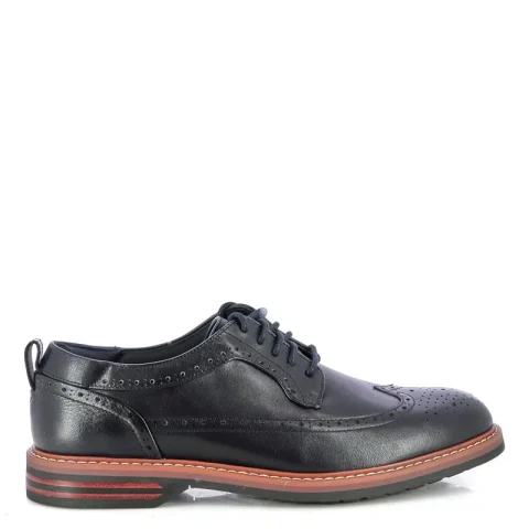 Мъжки Офис Обувки CLARKS – 26320108 ALDWIN2 LIMIT NAVY LEATHER