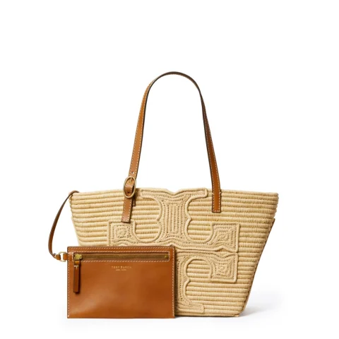 Дамска чанта рафия Ella Small TORY BURCH — снимка 6