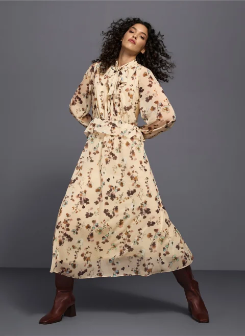 Рокля с флорален принт Marc Cain Collections — снимка 13