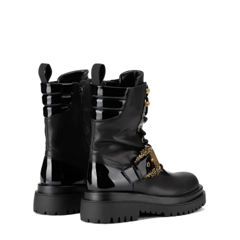 Дамски черни боти VERSACE JEANS — снимка 9