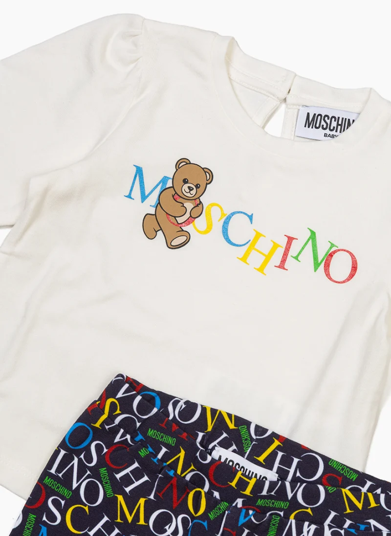 Комплект с принт Moschino Kids — снимка 3