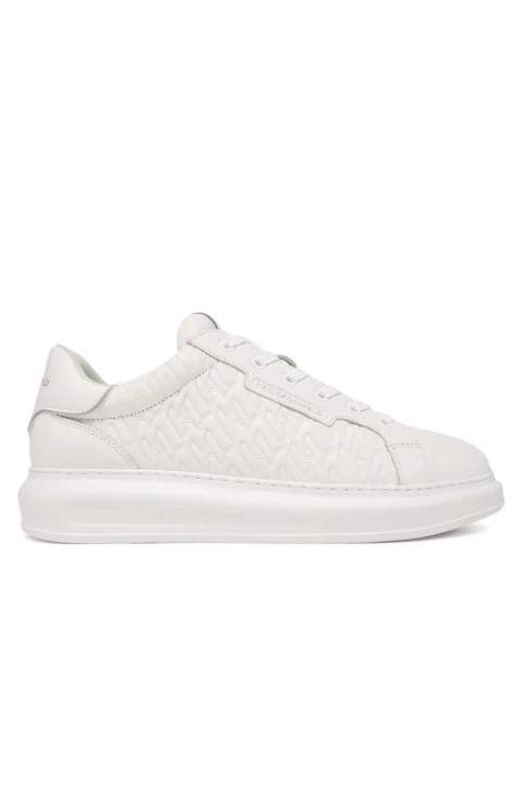 Sneakers Kapri Mens Monogram Rpt Lo KL52549T 01w-white lthr / mono