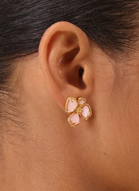 Обеци с флорален дизайн 'Bloom Large Studs' Zimmermann — снимка 4