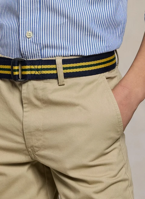 Панталон с контрастен колан Ralph Lauren Kids — снимка 3