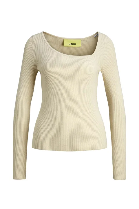 Плетено Jxjuniper Asymmetric Neck Knit 12243987 12-0105 TCX bone white