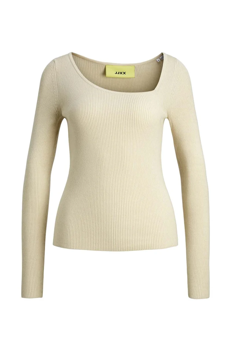 Плетено Jxjuniper Asymmetric Neck Knit 12243987 12-0105 TCX bone white