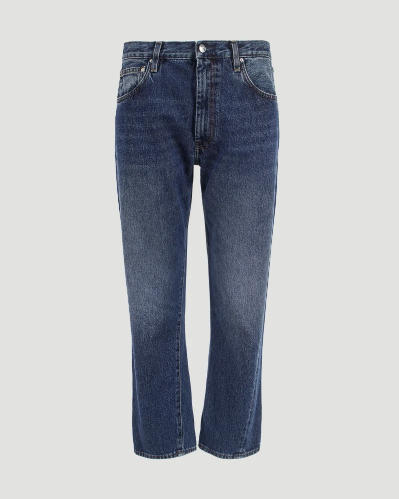 Twisted Seam Denim Washed Blue