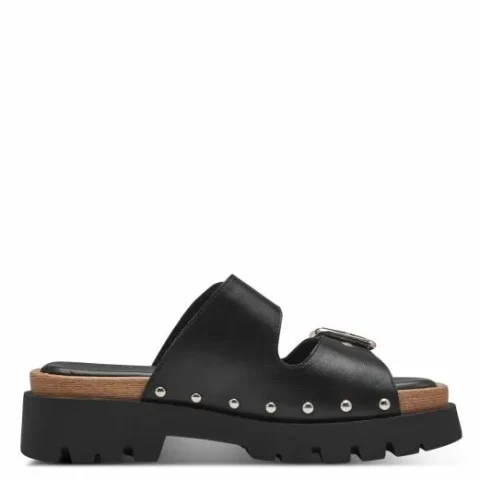 Дамски Равни Чехли TAMARIS – 1-27224-42-001 BLACK — снимка 2