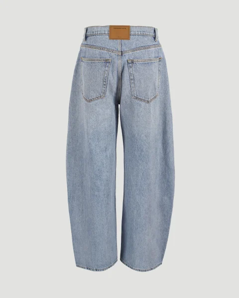 Light Indigo Rounded Jeans — снимка 2