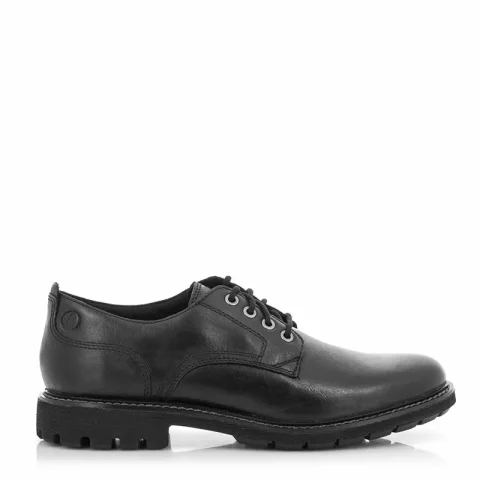 Мъжки Ежедневни CLARKS – 26173434 BATCOMBE TIE BLACK LEATHER
