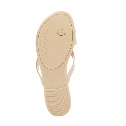 Дамски Равни Чехли PETITE JOLIE – PJ6549 NUDE/NUDE — снимка 4