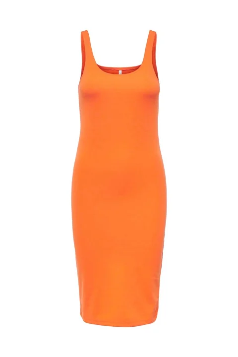 Рокля Onlvenia S/L Dress Jrs 15289553 16-1359 TCX orange peel