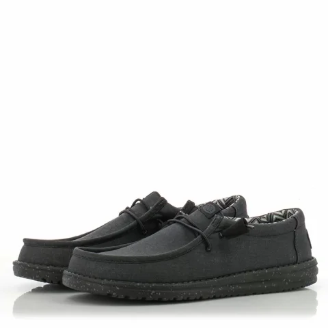 Мъжки Ежедневни HEY DUDE – 40700-060 WALLY STRETCH BLACK — снимка 3