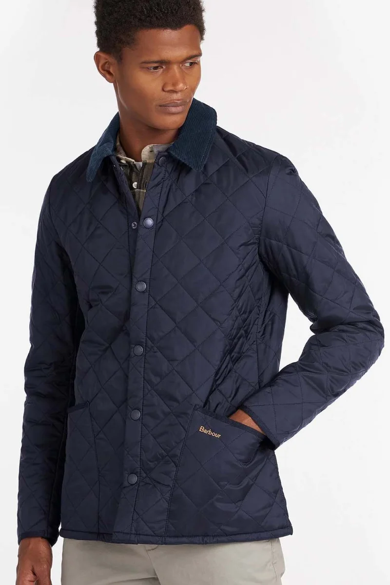 Яке Heritage Liddesdale Quilted MQU0240 ny92 navy — снимка 2