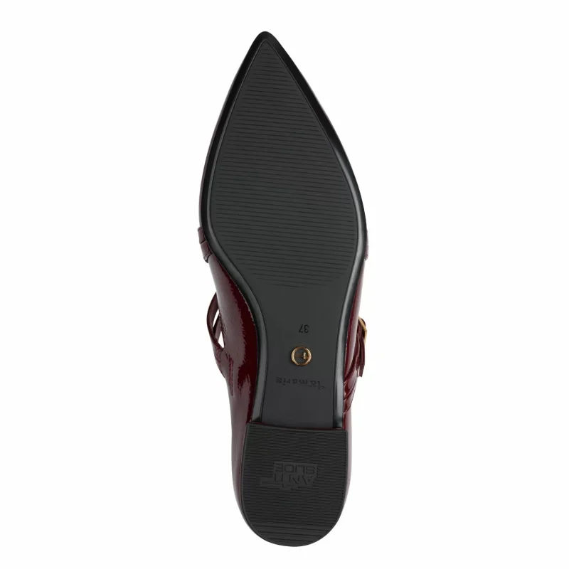 Балерини TAMARIS – 1-22160-45-568 MERLOT PATENT — снимка 6