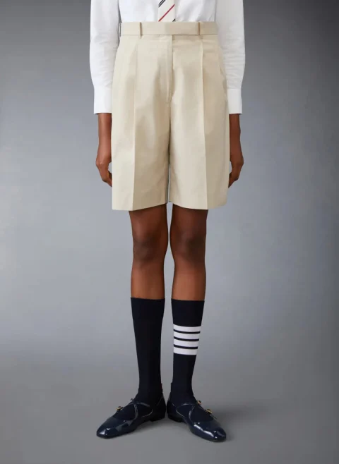 Къс панталон с централен фабричен ръб Thom Browne — снимка 1