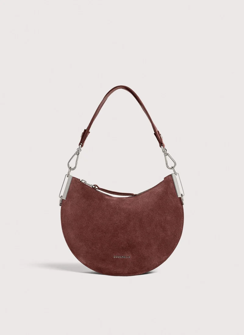 Велурена чанта Coccinelle Sunup Small
