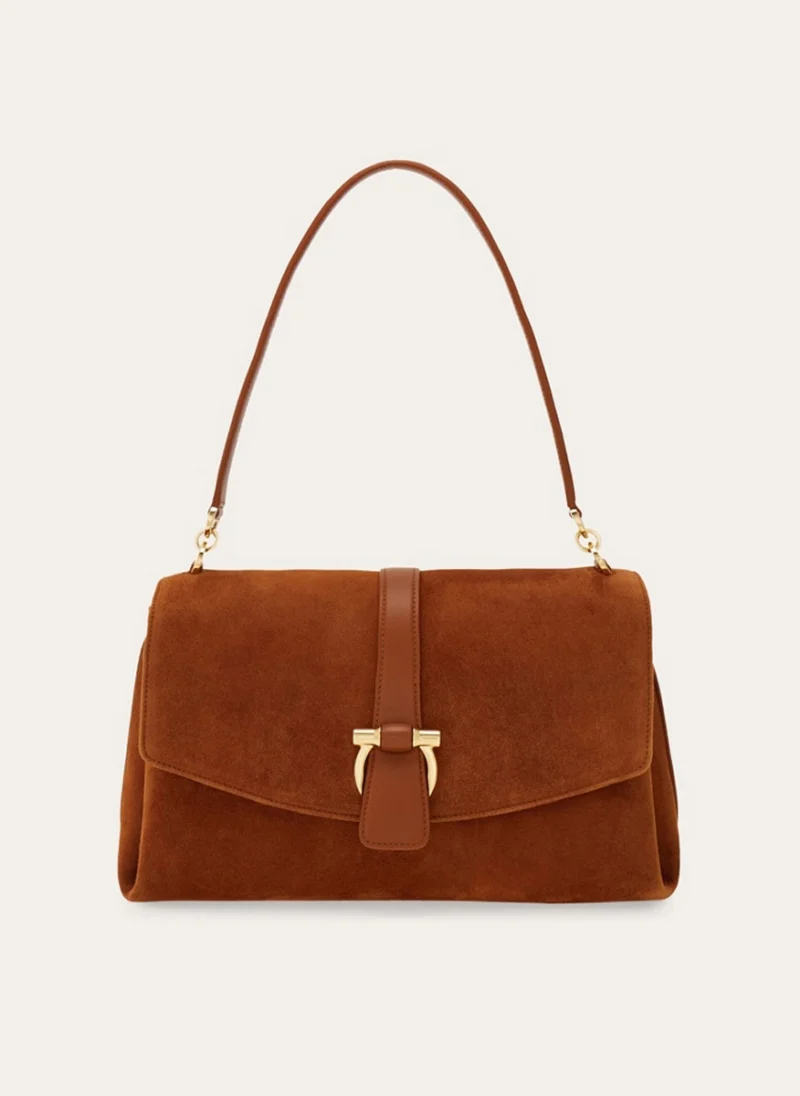 Велурена чанта Ferragamo