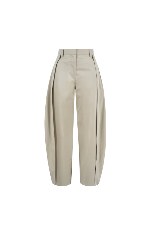 Loewe Beige Trousers in Cotton and Silk