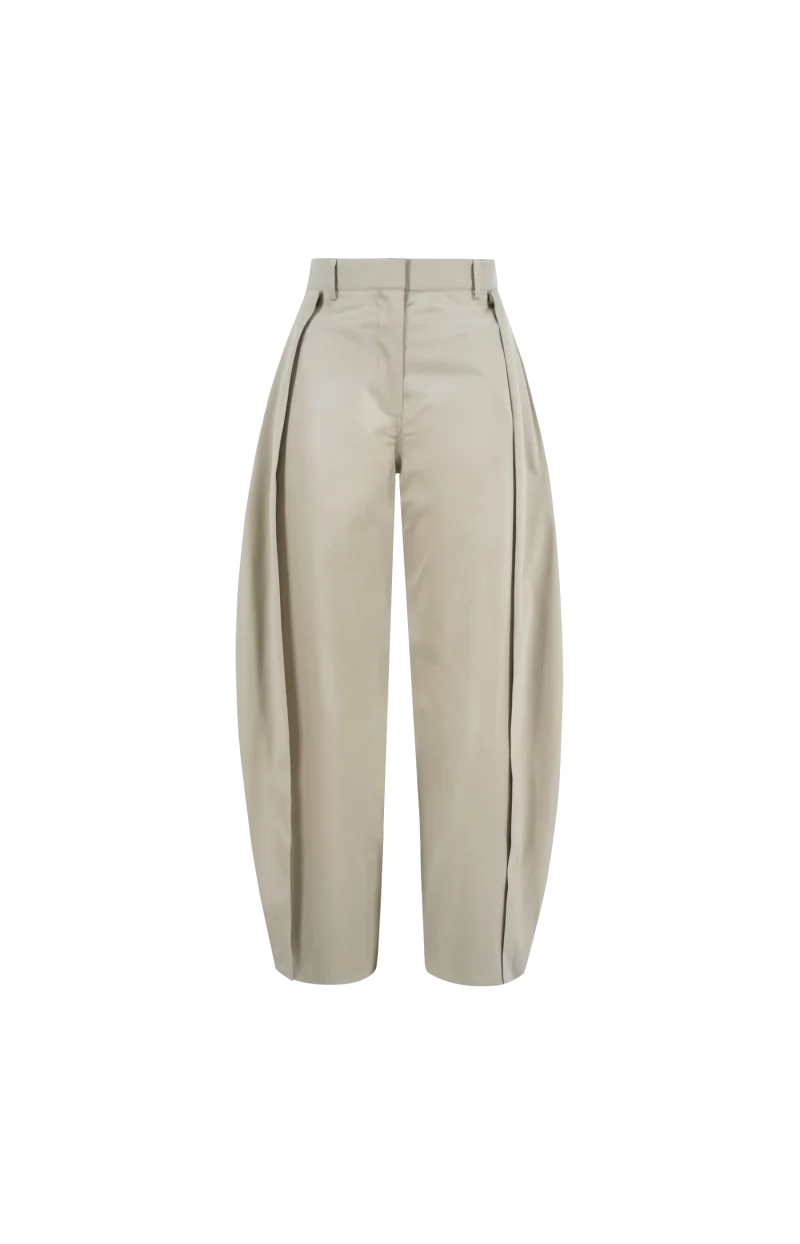 Loewe Beige Trousers in Cotton and Silk
