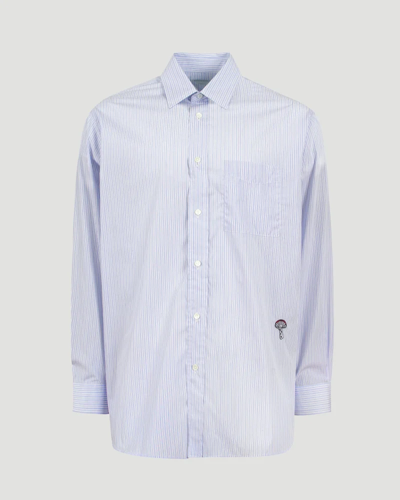 Stripe Cotton Poplin Shirt