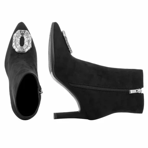 Дамски Боти На Ток QUEEN HELENA – K3273 BLACK — снимка 5
