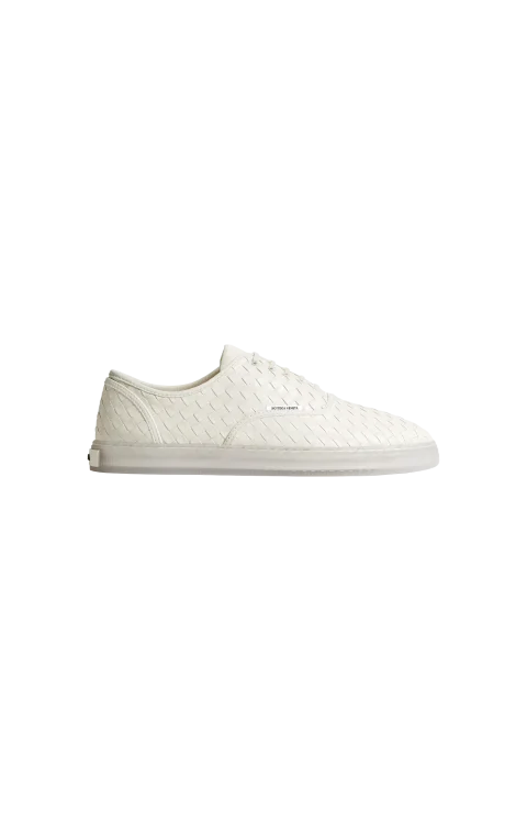 White Intrecciato Sneakers