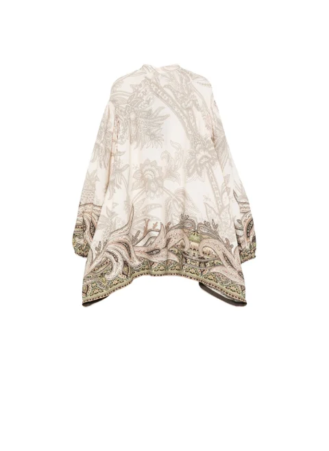 Рокля с асиметричен мотив 'Paisley' Etro Kids — снимка 2