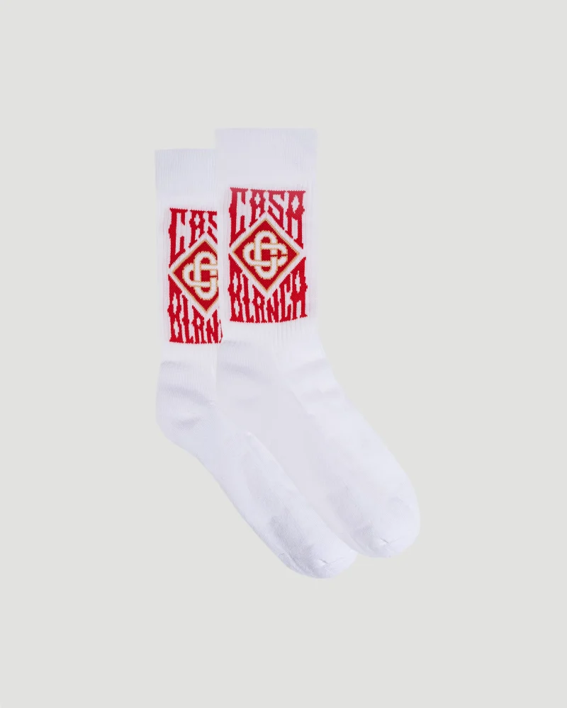 White Socks with Logo
