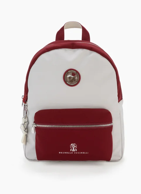 Раница с контрастни детайли Brunello Cucinelli Kids