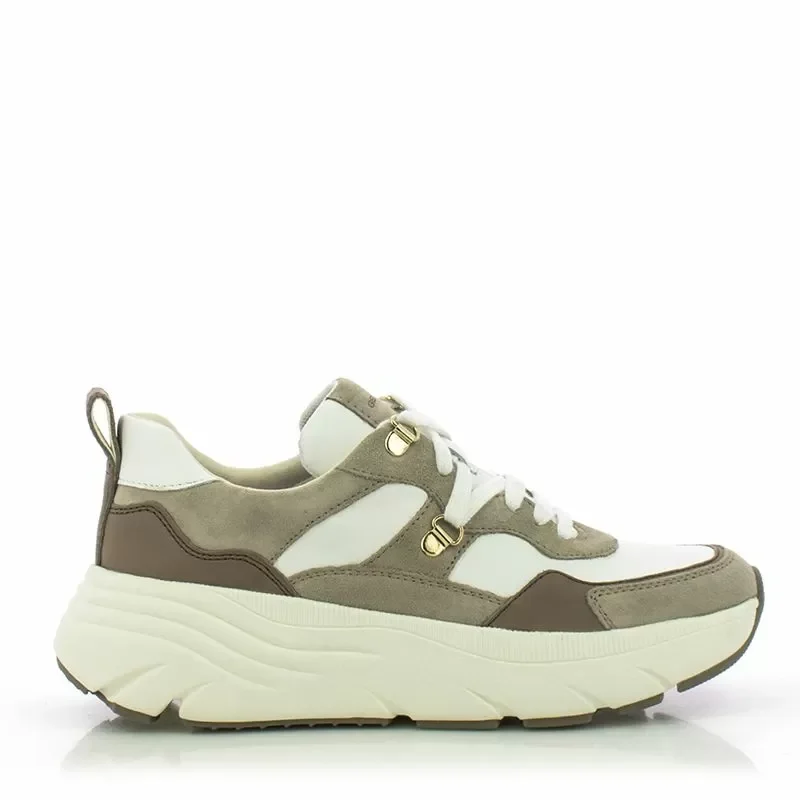 Дамски Сникърс GEOX – D36UFE D DIAMANTA WHITE/SAND