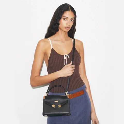 Дамска черна чанта Lee Radziwill TORY BURCH — снимка 12