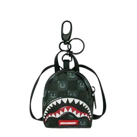 Ключодържател SHARKS IN PARIS WTF BUBBLY BLACK CHECK SPRAYGROUND — снимка 1