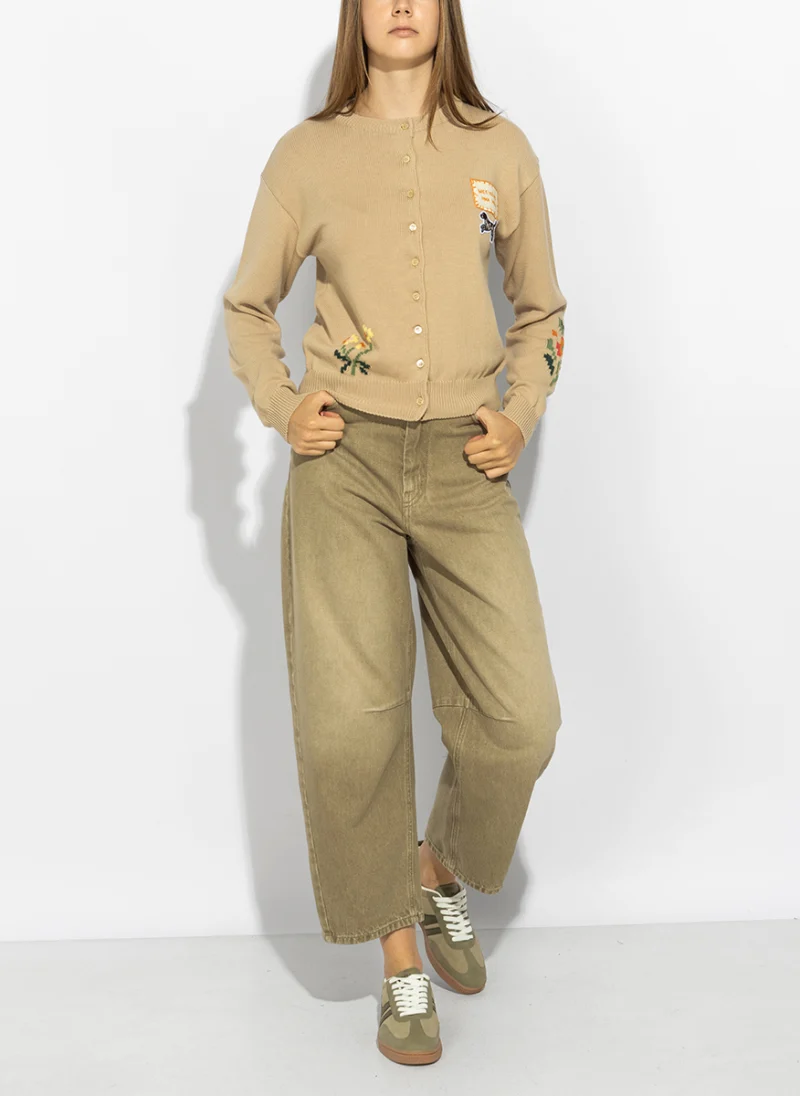 Жилетка с бродерия Weekend Max Mara Wkdteiera — снимка 8