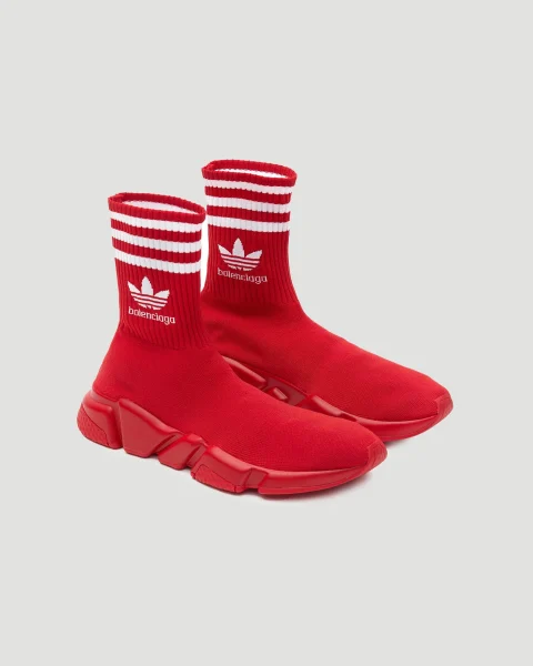 Balenciaga x adidas Speed Trainers in Red — снимка 2