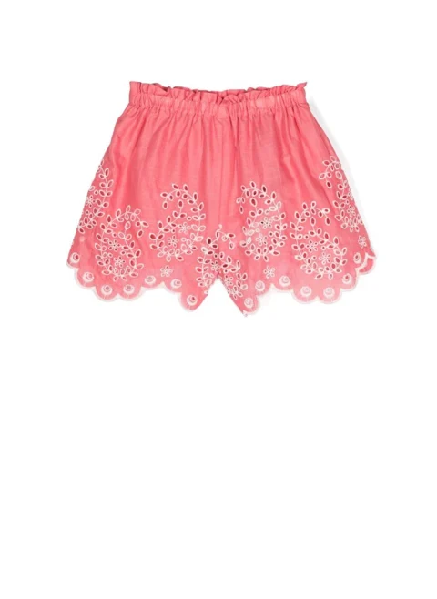 Къс панталон с бродерия Zimmermann Kids — снимка 2