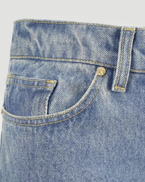 Women's Vintage Distressed Washed Jeans — снимка 4