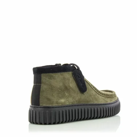 Мъжки Ежедневни Боти CLARKS – 26173595 TORHILL HI DARK OLIVE SDE — снимка 3