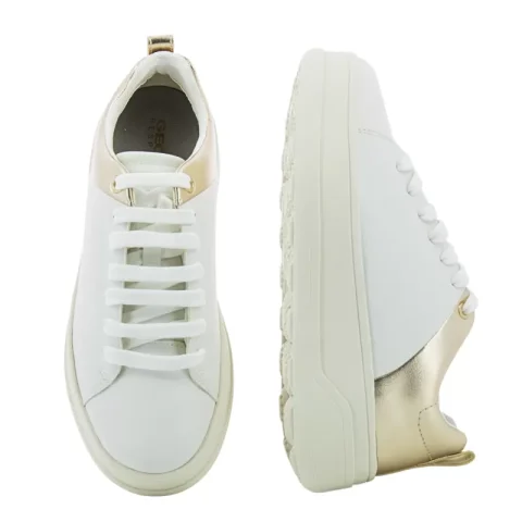 Дамски Сникърс GEOX – D46WVB D SPHERICA WHITE/LT GOLD — снимка 6
