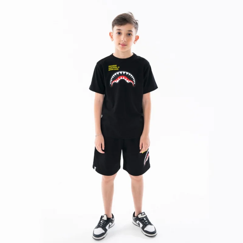 Детска черна тениска SPRAYGROUND