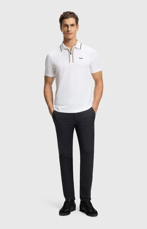 Поло-шърт ACTIVE SLIM FIT с контрастни кантове — снимка 2