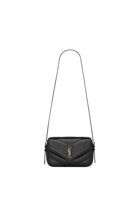 Saint Laurent Loulou Toy Crossbody in Matelassé Lambskin